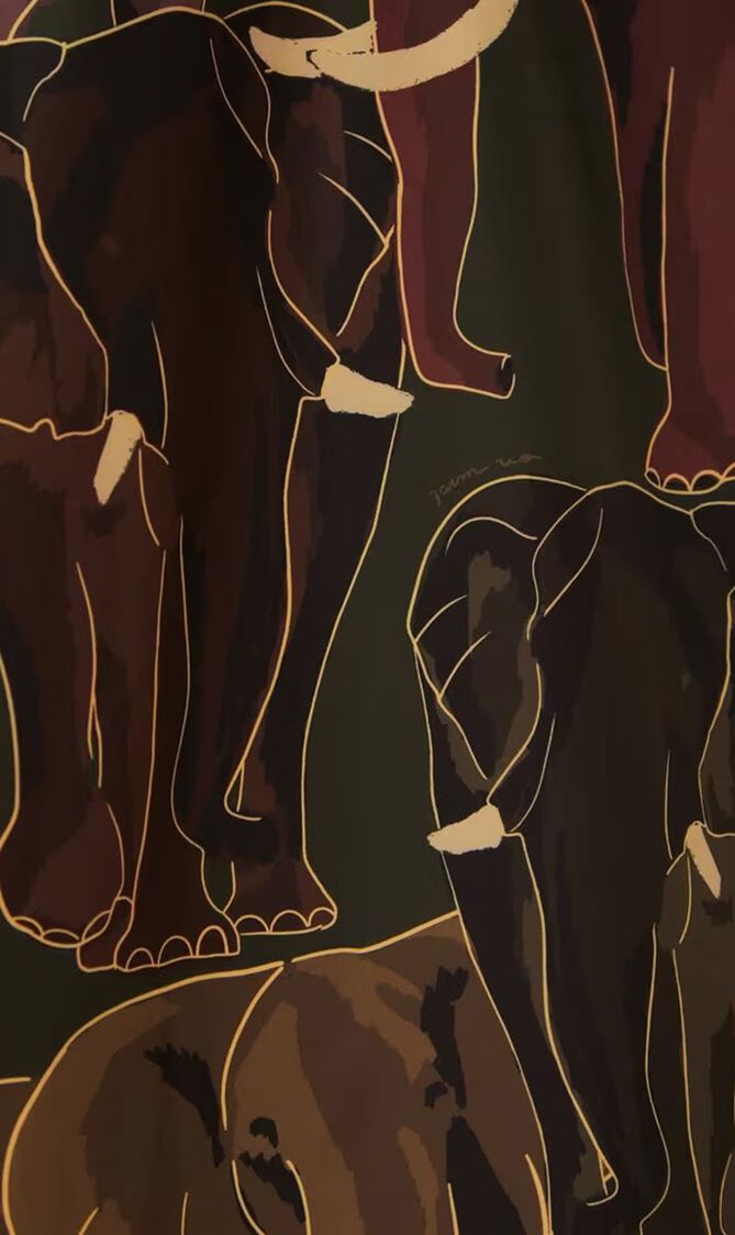 Elephants Maxi Raincoat