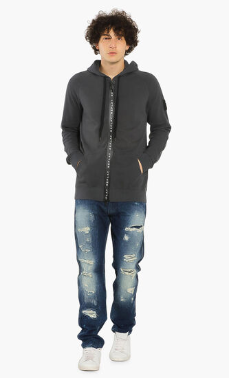 Logo Tape Zipped Hoody