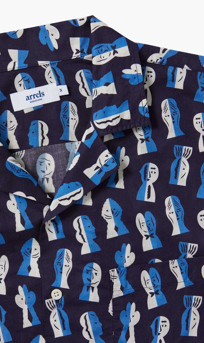 Shirt Navy Papier Découpé Shirt Navy Papier Découpé