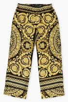 Baroque Pattern Wide Leg Pants