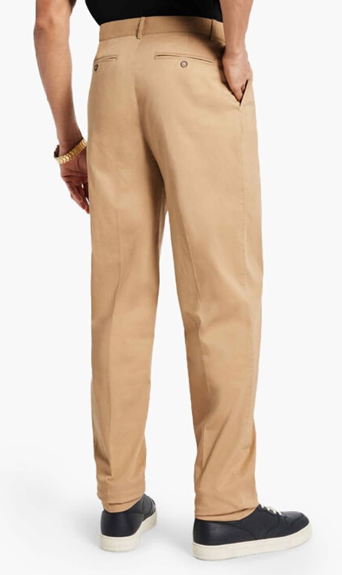 Cotton Pleated Trouser