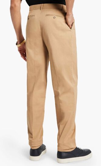 Cotton Pleated Trouser