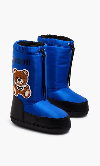 Maxi Teddy Patch & Logo Snow Boots