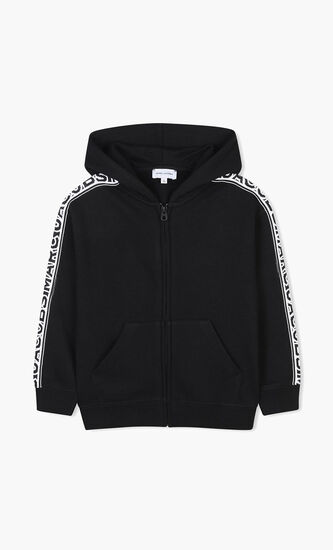 Logo Hooded Zip Up Jacket