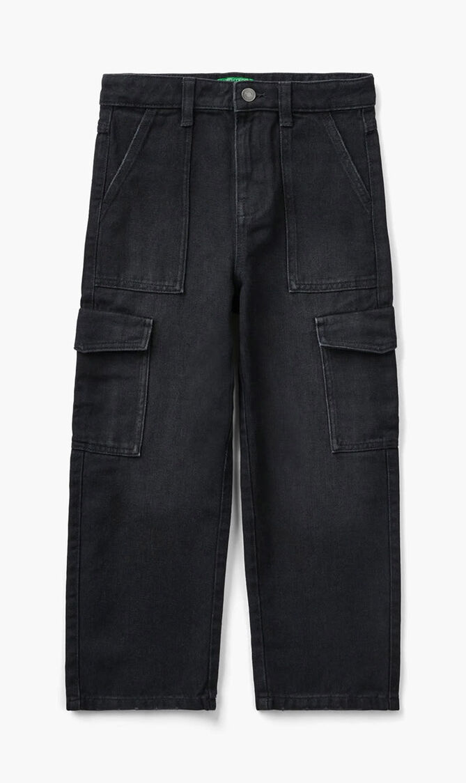 Denim Cargo Pants