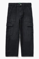 Denim Cargo Pants
