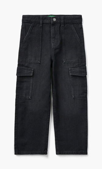 Denim Cargo Pants