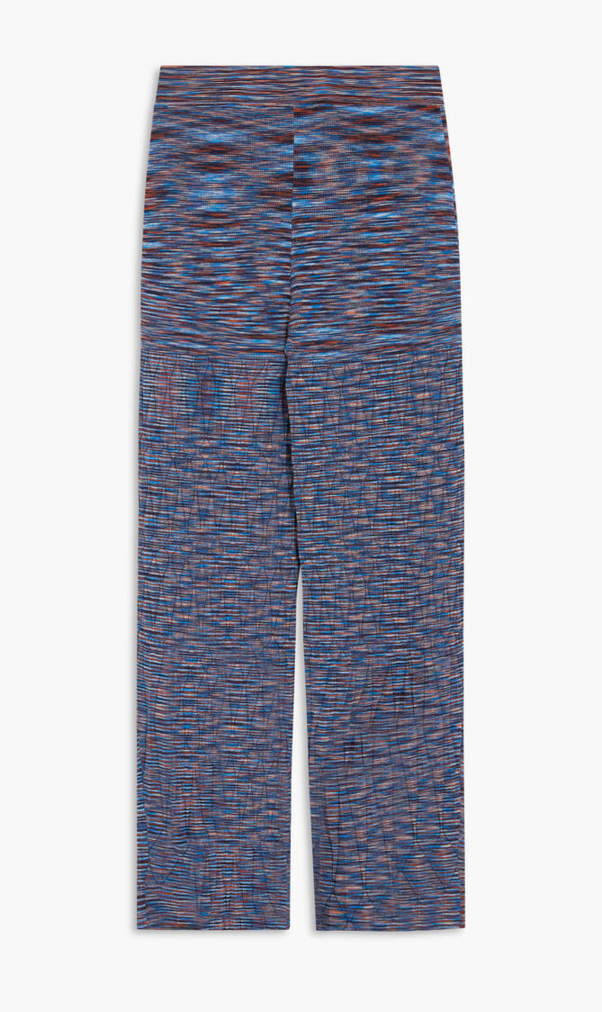 GEORGETTE PLEATED SPACE DYE PANTS