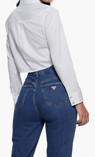 LS SAMI CROPPED BUTTON UP