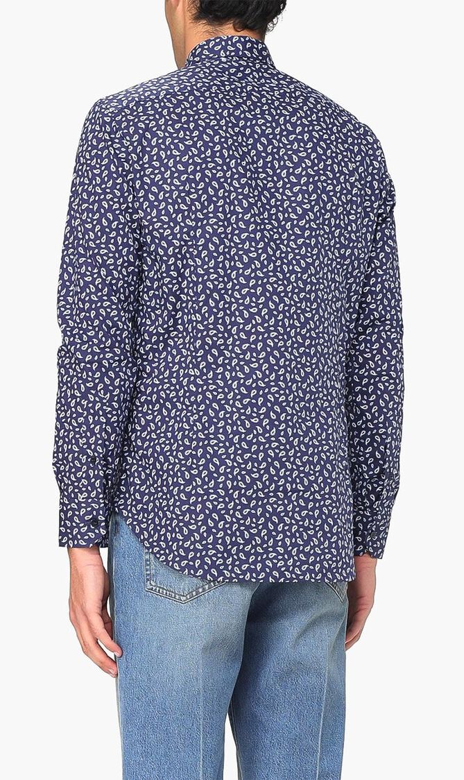 Paisley-Printed Buttoned Shirt