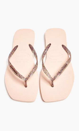 Slim Square Logo Flip Flops