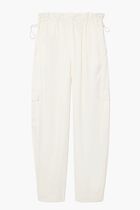 Oversized Satin Cargo Pants