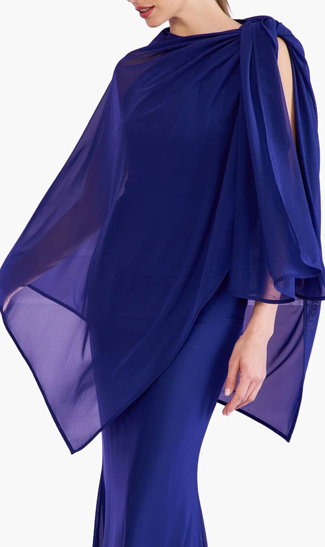 PONCHO STRETCH TULLE
