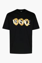 T-SHIRT COMPACT COTTON JERSEY FABRIC + MAXI CHAIN LOGO PRINT