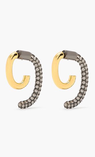 Luna Mini Pave Earrings