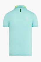 SHORT SLEEVED RIBBED COLLAR SHIRT
