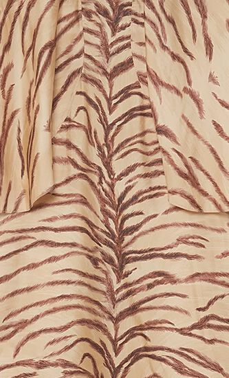 Organic Silk Leopard Print Midi Dress