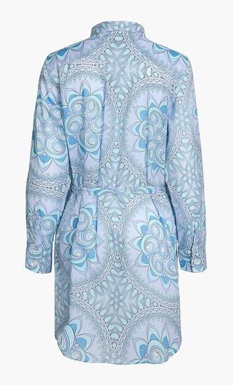 All Over Printed Shirt Dress