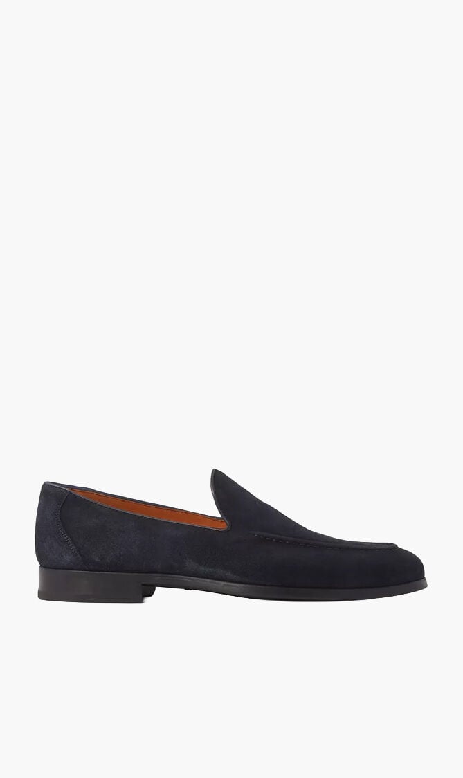 Alligator Effect Leather Loafers