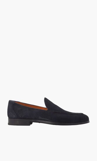 Alligator Effect Leather Loafers