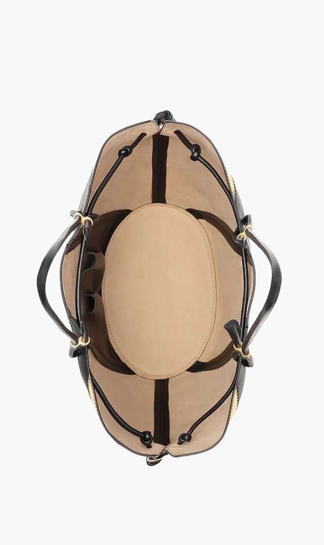 Spaghetti Strap Striped Tote