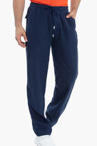 Solid Linen Drawstring Pants