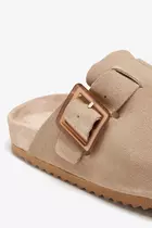 Suede Sabots