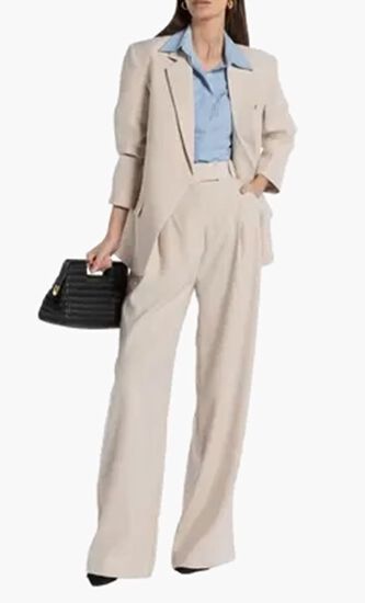 AUDREY BLAZER- BONE