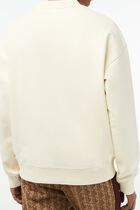 Round Neck Loose Fit Printed Sweatshirt