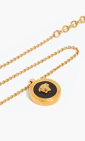 Medusa Wnamel Pendant Necklace