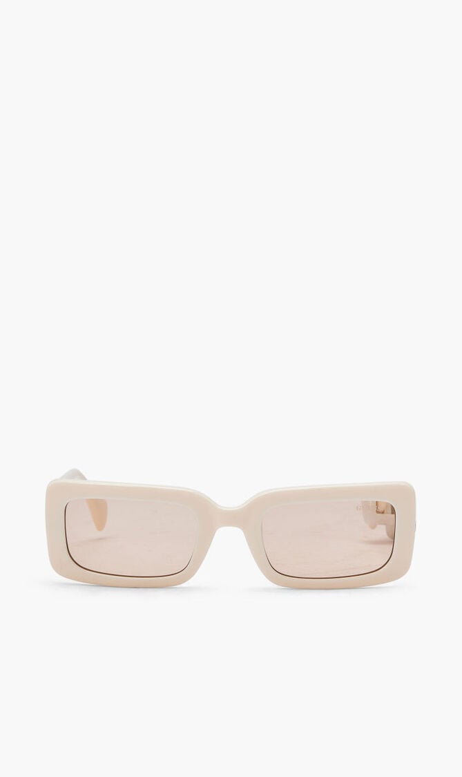 IVORY / BROWN/INJECTED/RECTANGULAR/FULL RIM/-U