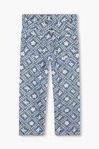 Monogram Pattern Jeans