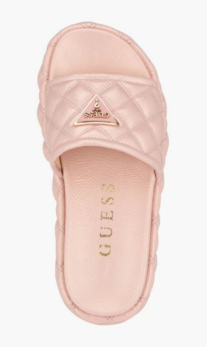 LONGO QUILTED PLATFORM SLDES