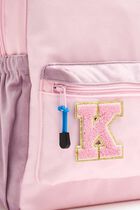Chenille Sparkle Letter 'K' patch