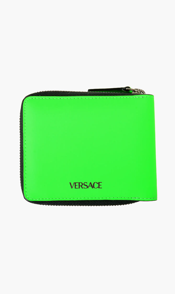 Leather Medusa  Bifold Wallet