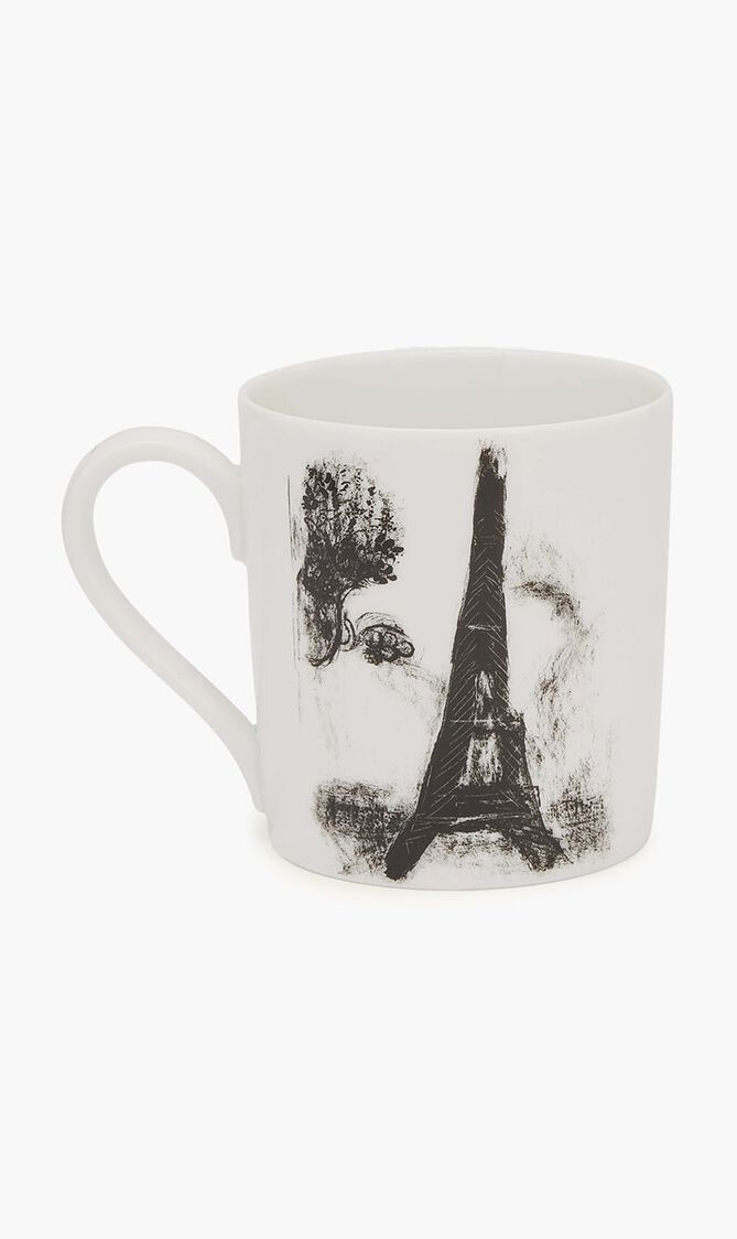 Chagal Le Soleil Noir Sur Paris Mug White