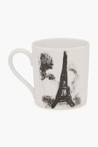 Chagal Le Soleil Noir Sur Paris Mug White
