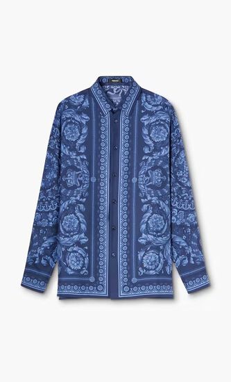 INFORMAL SHIRT BAROCCO PRINT SILK TWILL FABRIC