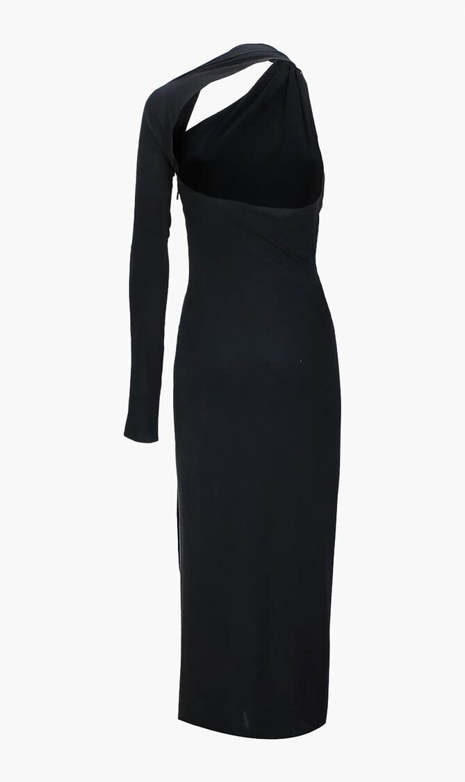 Asymmetric Midi Dress