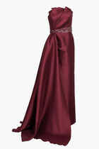 Side Drap Evening Gown Dress