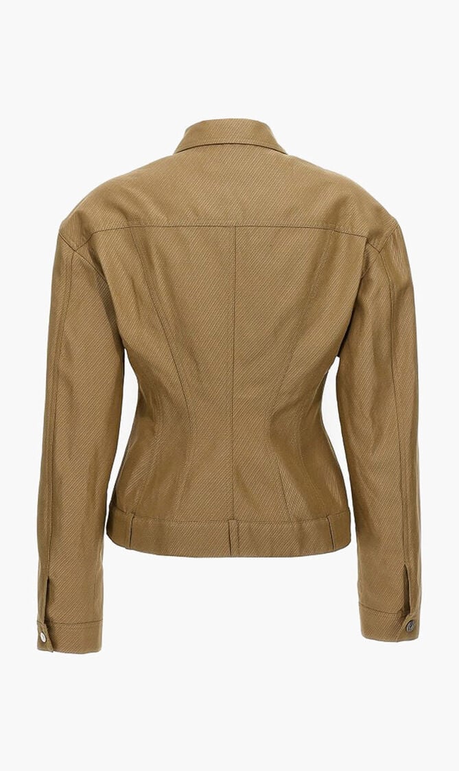 WAISTED BUTONNED JACKET