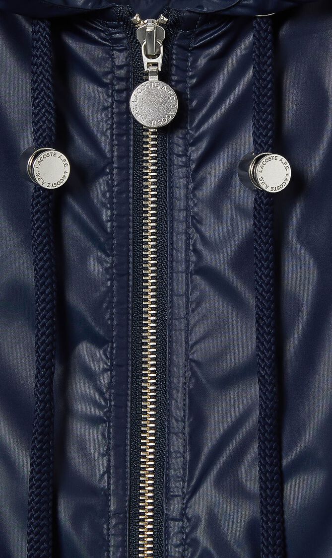 Water Resistant Cotton Blend Short Hooded Jacket Water Resistant Cotton Blend Short Hooded Jacket