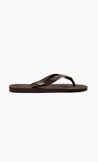 Textured Thong-Strap Flip-Flops