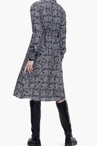Printed Silk Shirt Dress