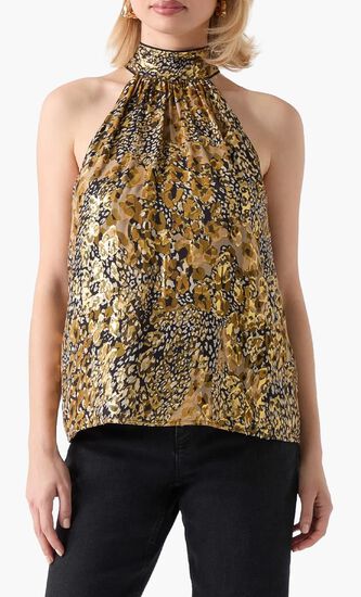 Leopard Allure Halter Top