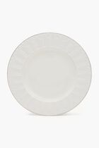 VLI PEACOCK DINNER PLATE 27 CM SHINY WHITE - PLATINUM