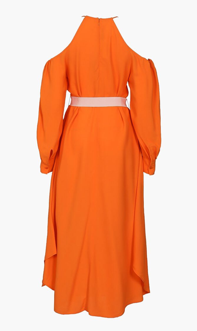 Belted Drop Shoulder Dress