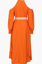 Belted Drop Shoulder Dress