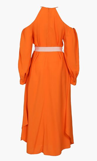 Belted Drop Shoulder Dress