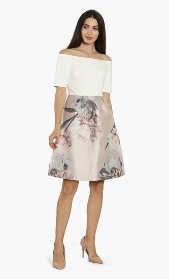 Cathiey Woodland Jacquard Dress
